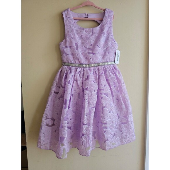 Speechless Girls' Sleeveless Organza Jacquard Party Dress size 7 - Picture 2 of 6